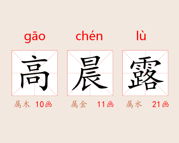 高晨露