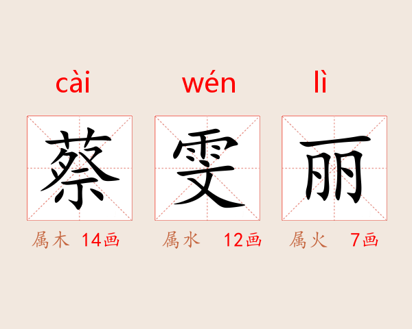 蔡雯丽