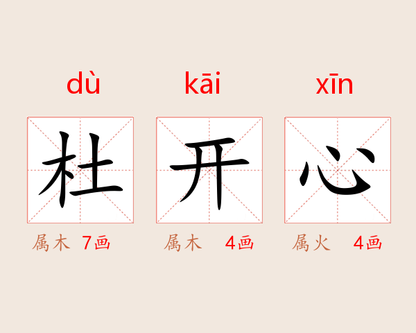 杜开心