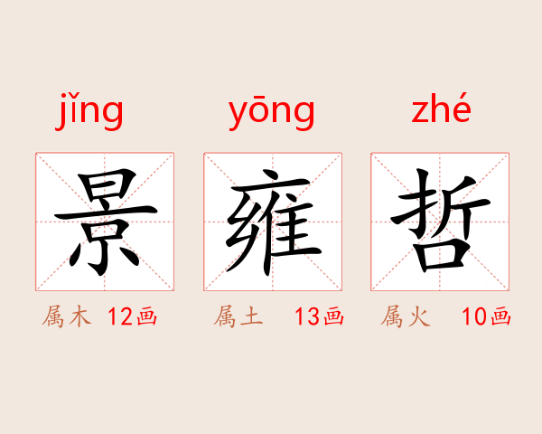 景雍哲