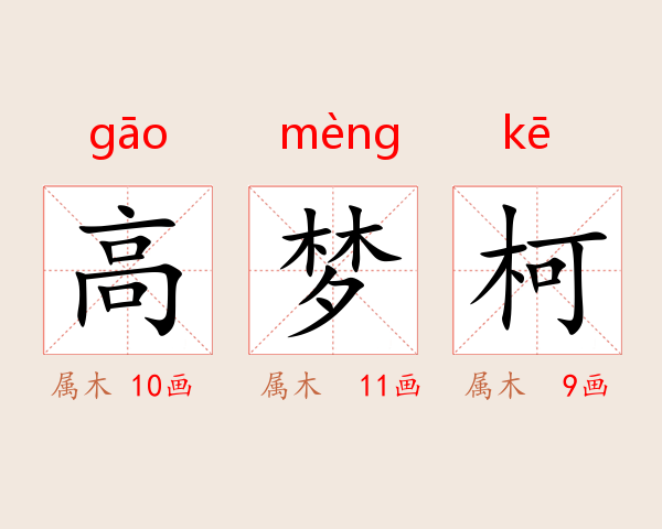 高梦柯