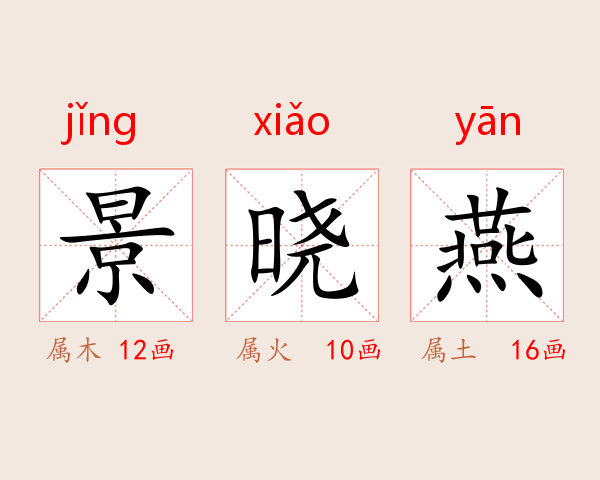 景晓燕