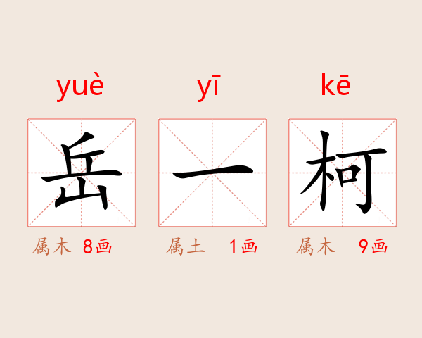 岳一柯