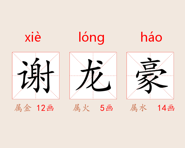 谢龙豪