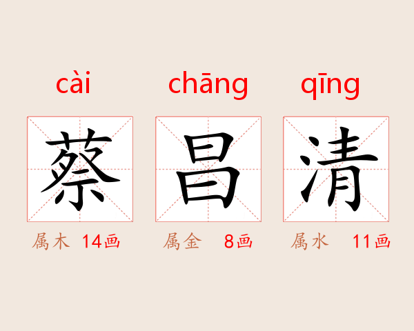 蔡昌清