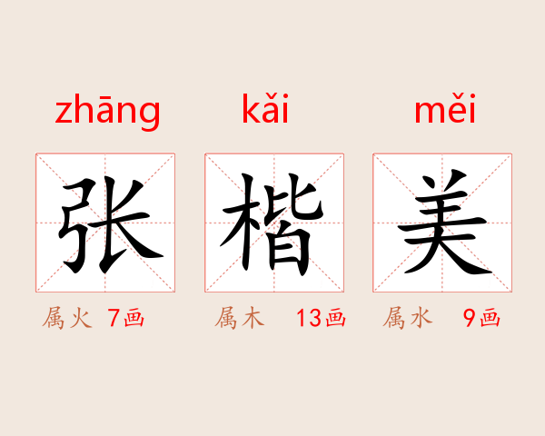 张楷美