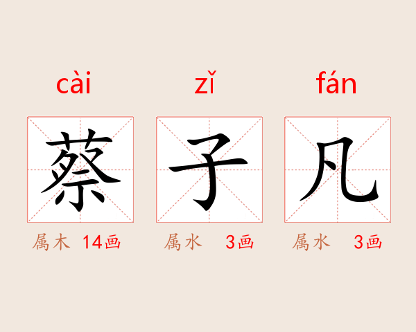 蔡子凡