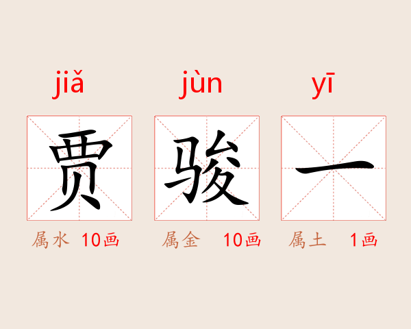 贾骏一