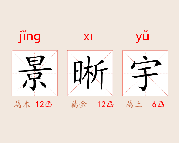 景晰宇