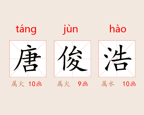 唐俊浩