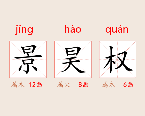 景昊权