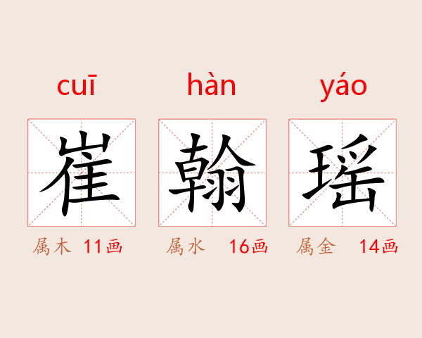 崔翰瑶