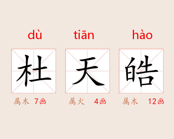 杜天皓