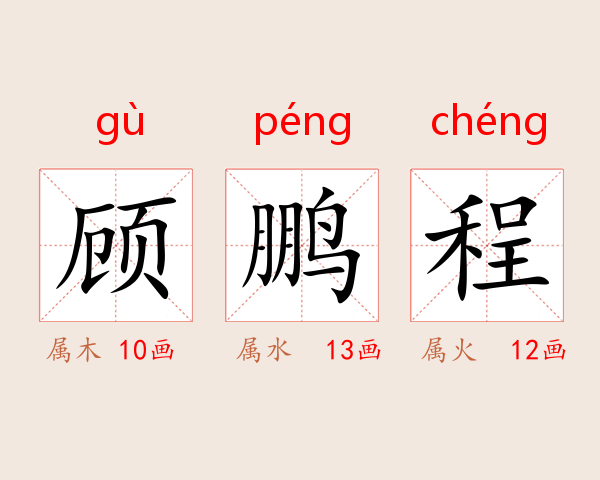 顾鹏程