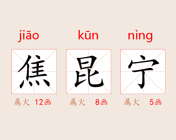 焦昆宁