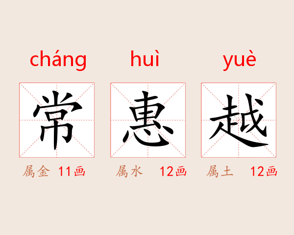 常惠越