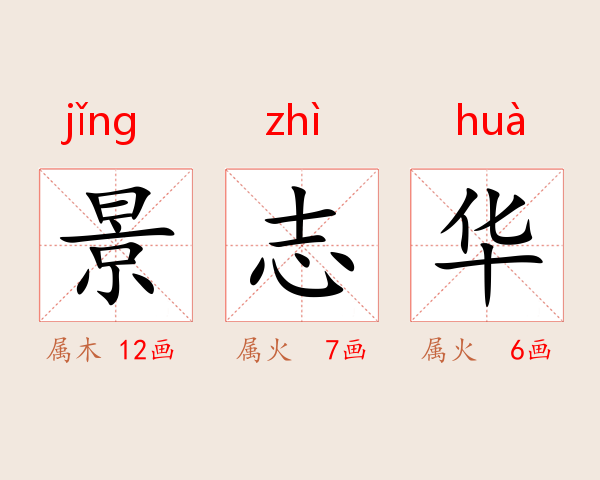 景志华