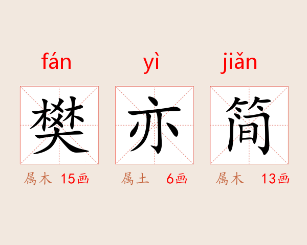 樊亦简