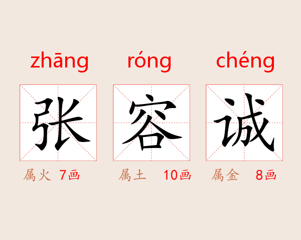 张容诚