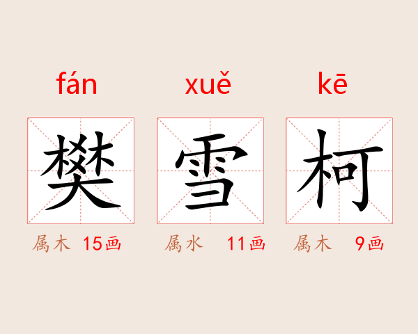 樊雪柯