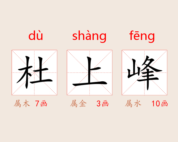 杜上峰