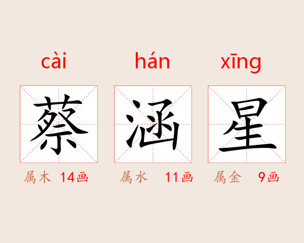 蔡涵星