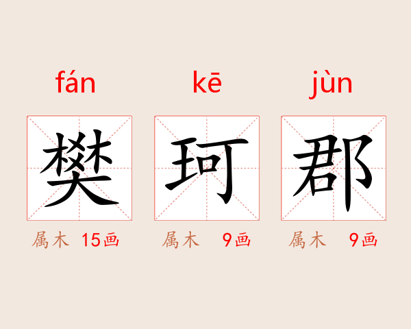 樊珂郡