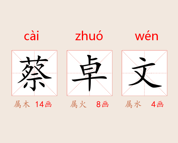 蔡卓文