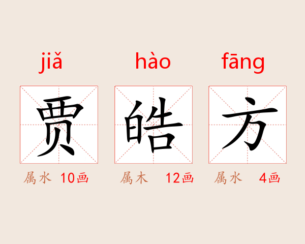 贾皓方