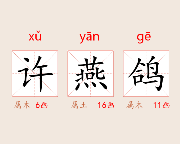 许燕鸽