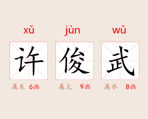 许俊武