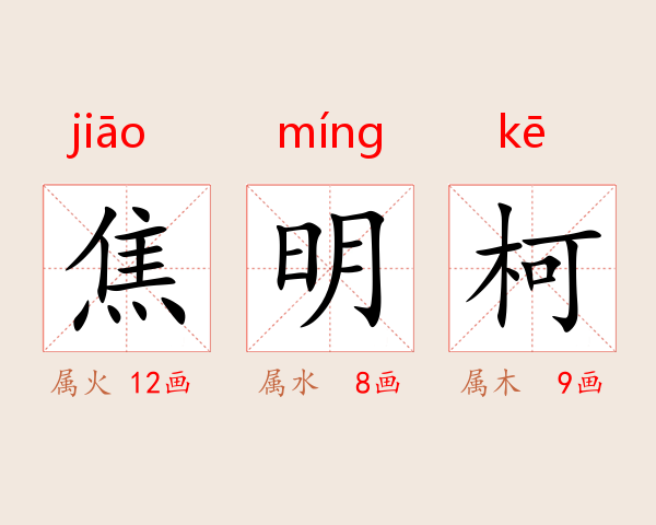 焦明柯