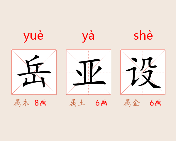 岳亚设