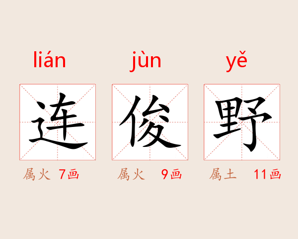 连俊野