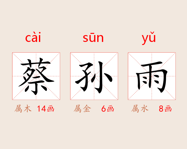 蔡孙雨