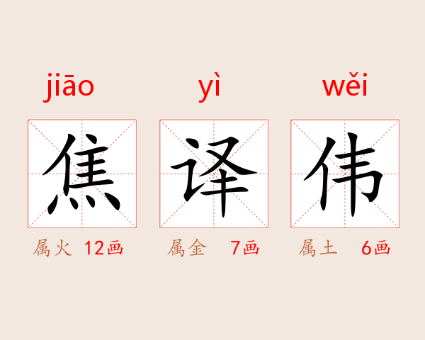 焦译伟