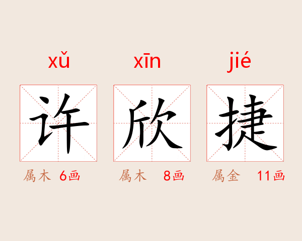 许欣捷