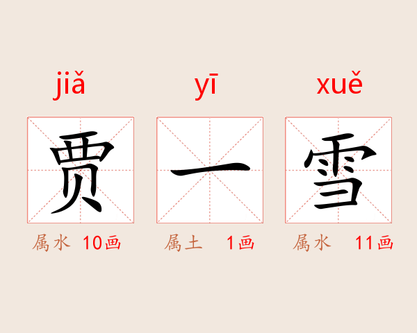 贾一雪