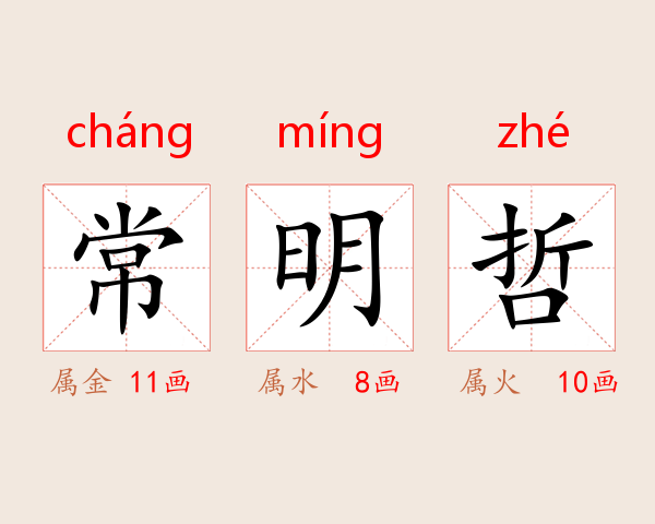 常明哲