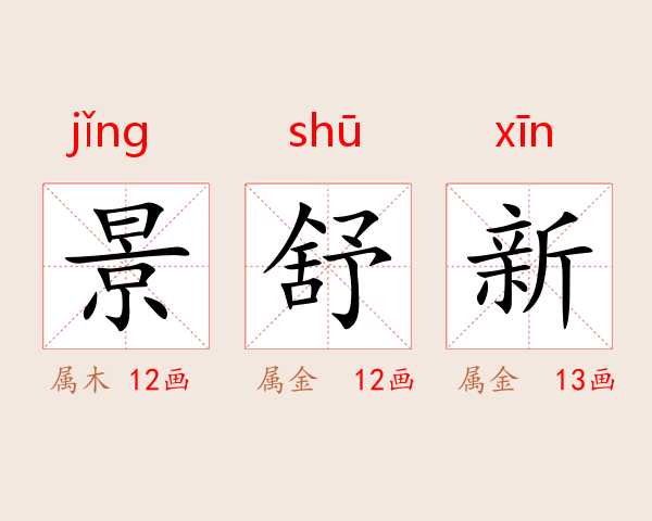 景舒新