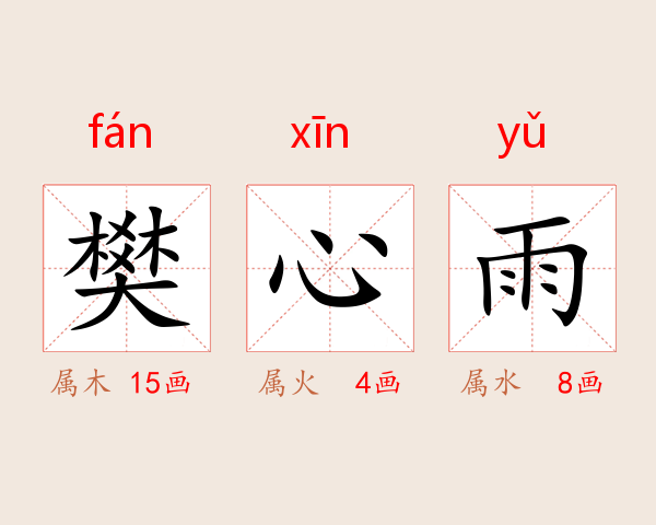 樊心雨
