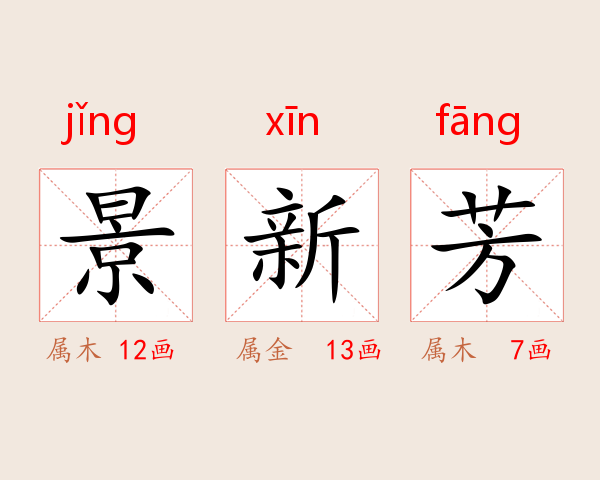 景新芳