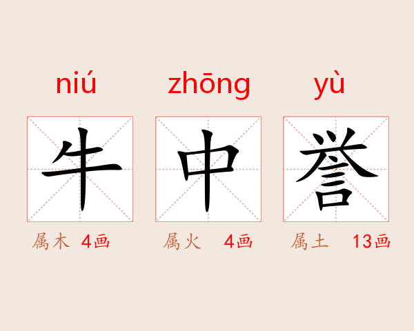 牛中誉