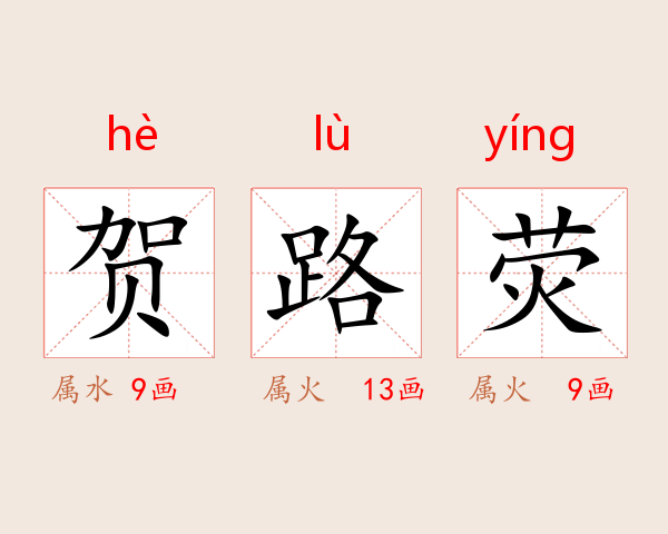 贺路荧