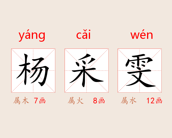 杨采雯