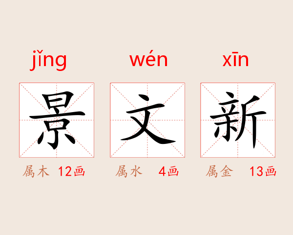 景文新