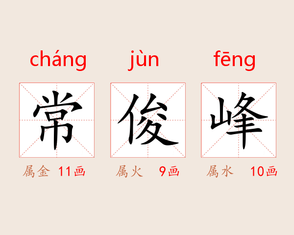 常俊峰