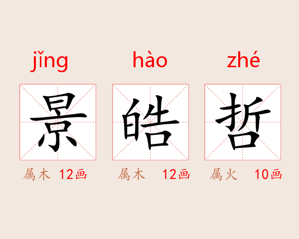 景皓哲