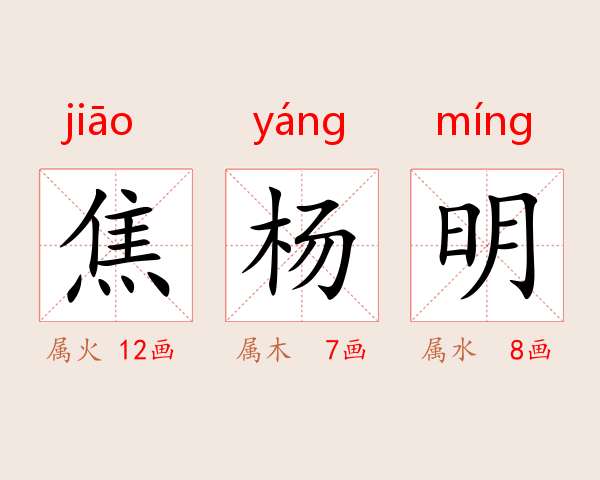 焦杨明