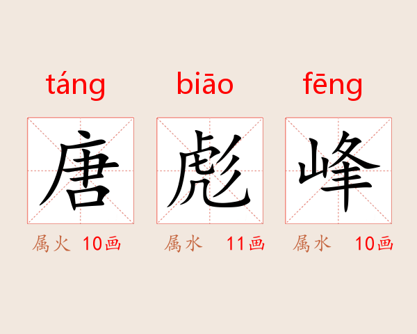 唐彪峰